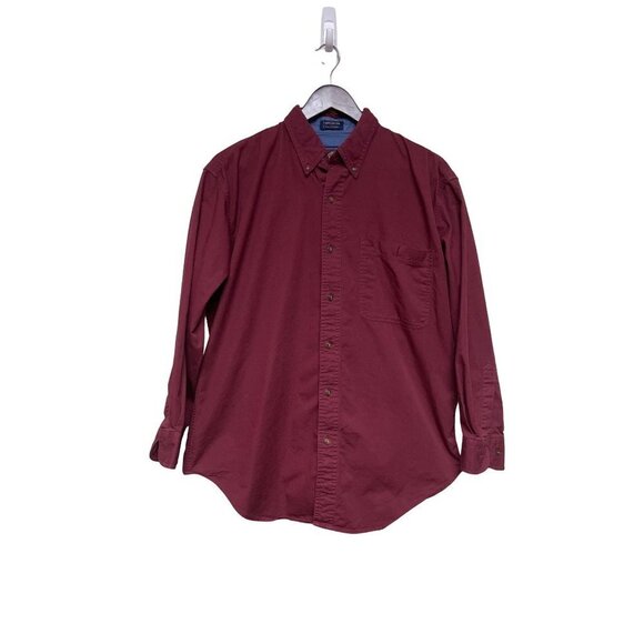 Ralph Lauren Other - Ralph Lauren Chaps 100% Cotton Collared Button Down Red Shirt Size 16 32 33